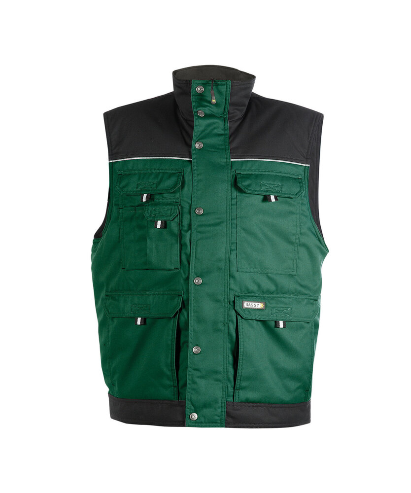 Dassy Hulst bodywarmer Groen/zwart