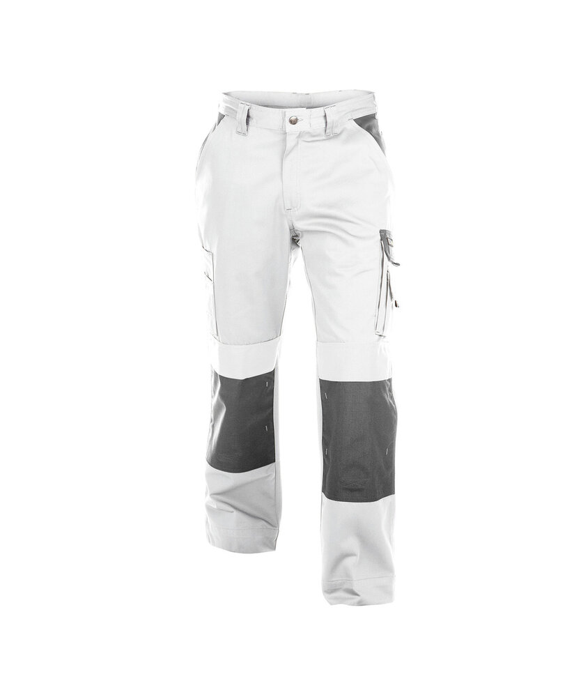 Dassy Boston dames werkbroek Wit/grijs