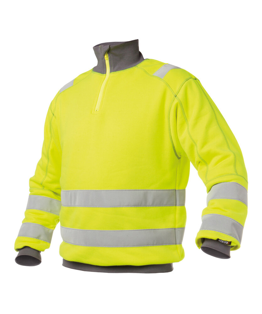 Denver sweater geel-grijs
