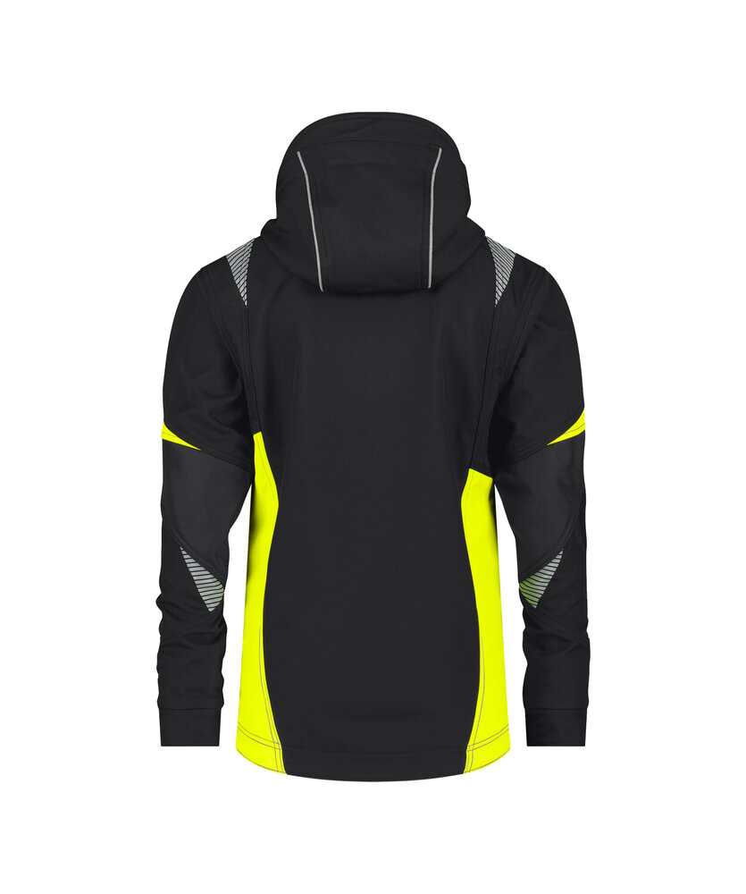 Dassy softshelljas Kalama woman zwart achterkant