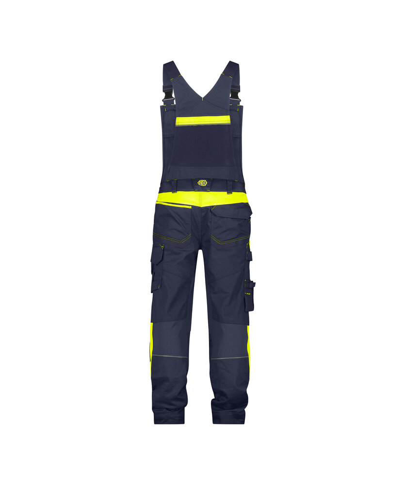Dassy bretelbroek Ulsan blauw achterkant