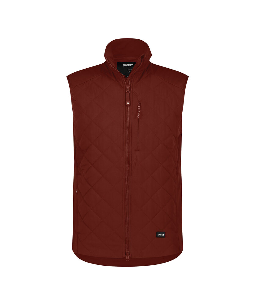 Dassy Ge&iuml;soleerde Bodywarmer Yala baksteenrood