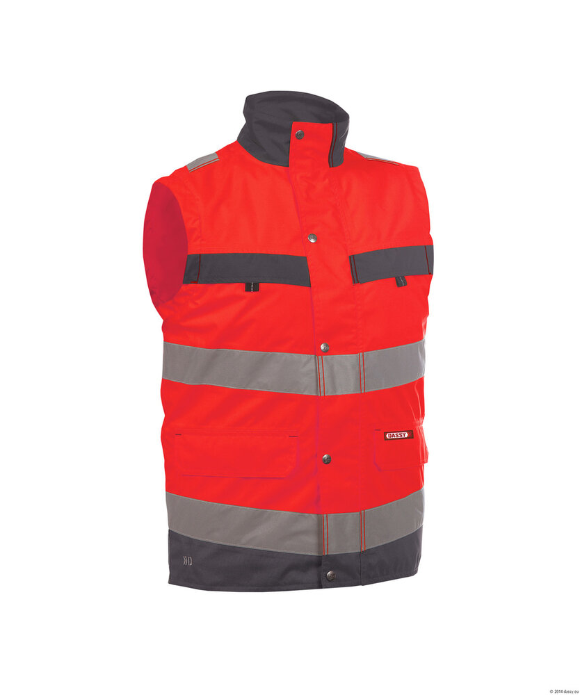 Hoge zichtbaarheidsbodywarmer Dassy Bilbao