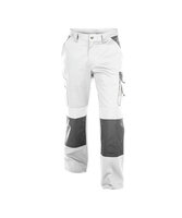 Dassy Boston dames werkbroek Wit/grijs