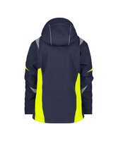Dassy softshelljas Kalama woman blauw achterkant