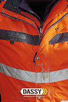 Hoge zichtbaarheidsbodywarmer Dassy Bilbao