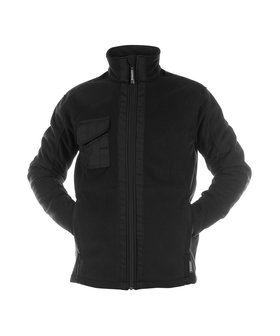 Croft fleece jas Zwart