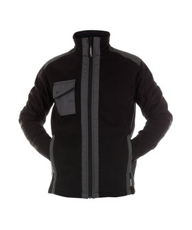 Croft fleece jas Zwart/grijs