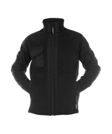 Croft fleece jas Zwart