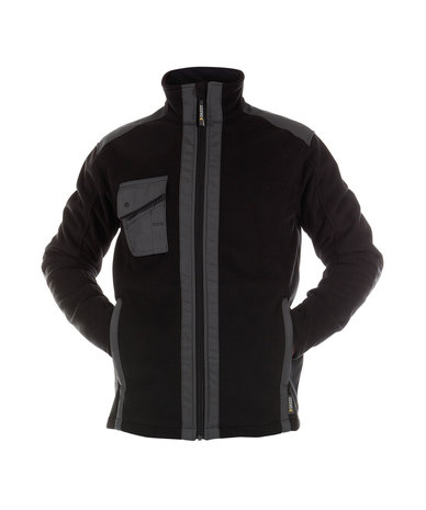Croft fleece jas Zwart/grijs