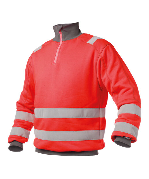 Denver sweater rood-blauw